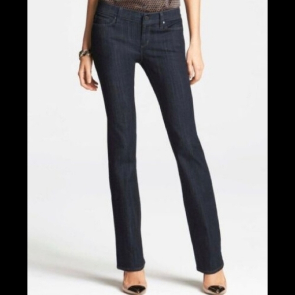 Ann Taylor Denim - Ann Taylor Dark Denim Wash Modern Fit Lindsay Waist Jeans 8